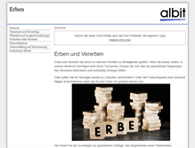 Tablet Screenshot of erbschaftsinfo.de